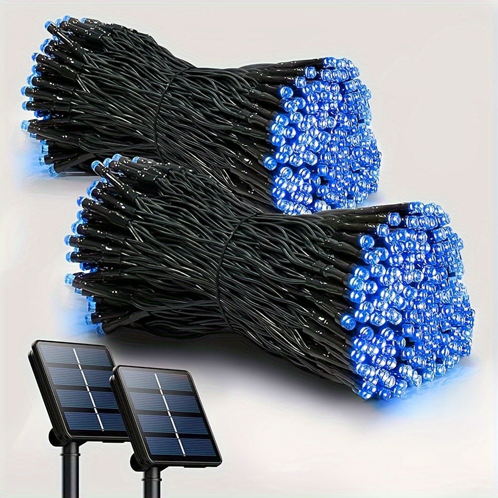 Solar LED Fairy String Lights IP65 Waterproof – 40FT or 80FT with 8 Lighting Modes for Independence Day, Christmas, Wedding, Garden & Yard – White, Warm White, Multi Color, Purple, Orange & Blue