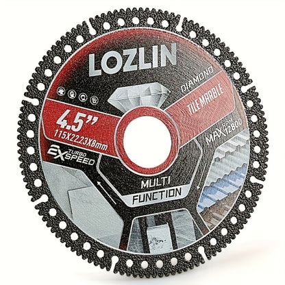 Diamond Tile Saw Blade 4.5 Inch Ultra Thin 3 Pack Precision Cutting for Tile Porcelain Marble Granite Ceramic Trim Chamfer Angle Grinder Compatible Dry Wet Cutting Disc