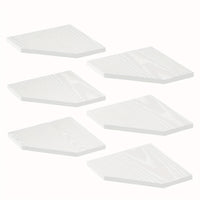 6 Pcs-White
