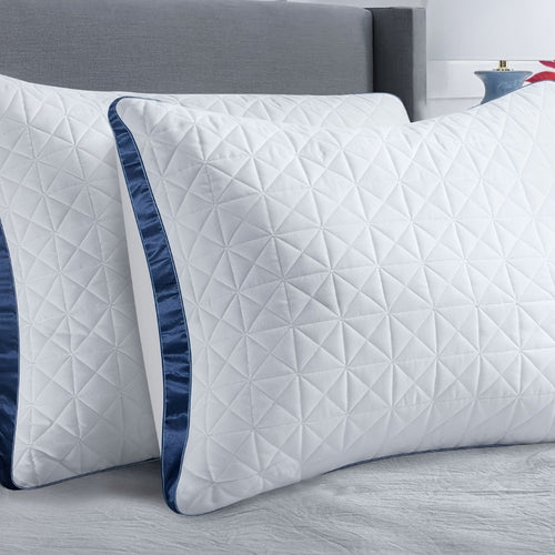 Hotel Luxury Bed Pillows for Sleeping – Down Alternative Gusseted Pillow Set, Supportive & Breathable for Side Back Stomach Sleepers, Standard Queen King Size, Pack of 2 or 4