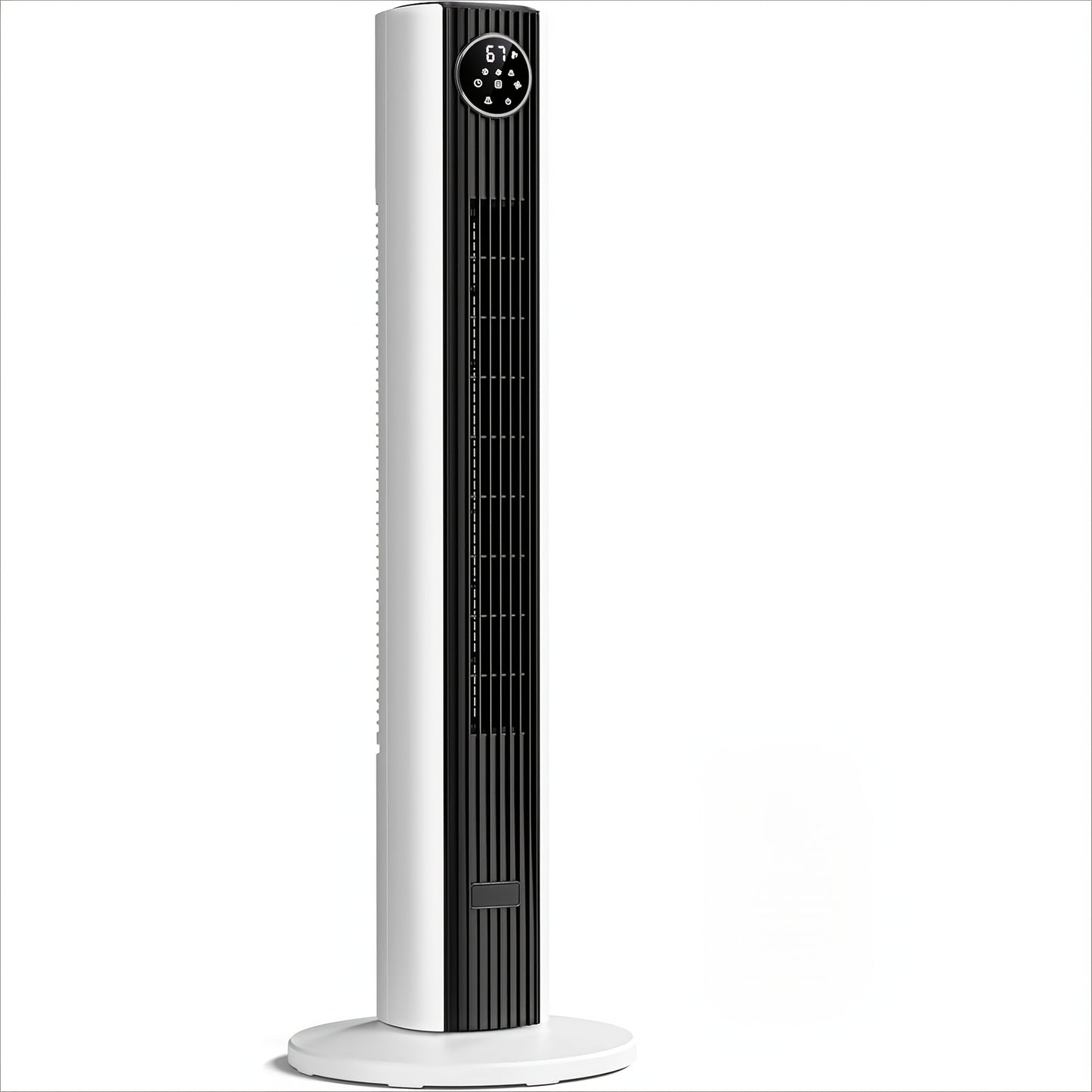 Tower Fan 35-Inch Bladeless 85° Oscillating Standing Floor Fan 3-Speed Quiet Cooling with 12H Timer for Bedroom Office Living Room Home