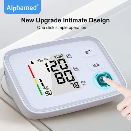 Blood Pressure Monitor Upper Arm - Automatic Digital BP Machine, Large Display, 2-4 User Memory 199 Readings, 8.7-17" Cuff, Home Blood Pressure Meter with Irregular Heartbeat Detection, 3 Models