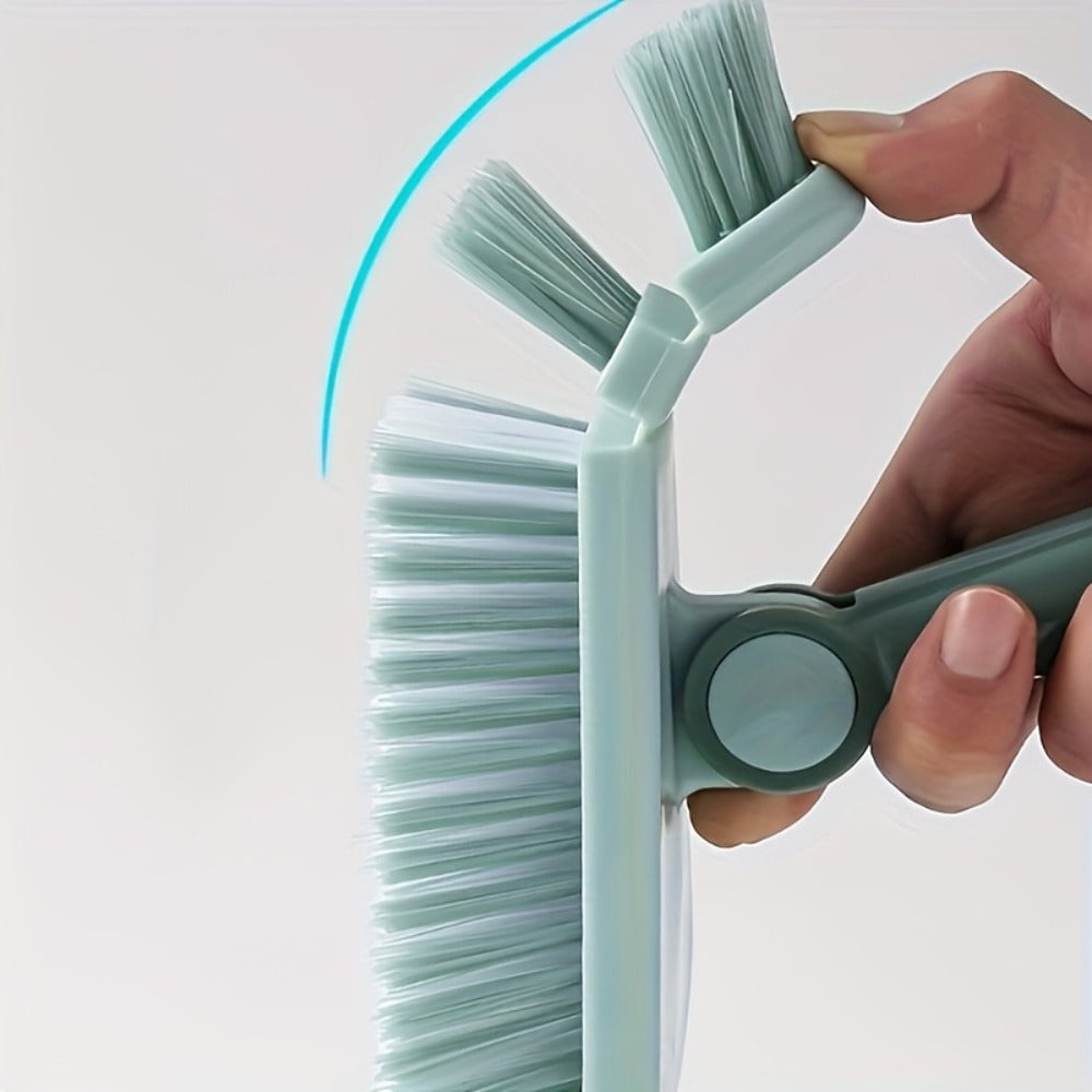 Long Handle Scrub Brush 37.4 Inch, Detachable Floor Scrubber with Hard Bristles for Cleaning Shower, Bathtub, Tile, Bathroom, Kitchen, Balcony & Walls – Stiff Bristle Deck Brush for All Seasons