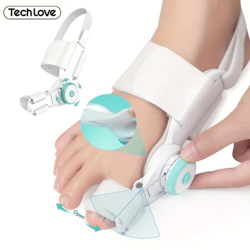 Bunion Corrector for Men and Women Adjustable Knob Splint Brace with Non-Slip Heel Strap Fits Left and Right Foot Hallux Valgus Toe Straightener Orthopedic Bunion Relief Device