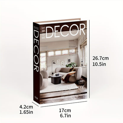 Decorative Fake Books Set of 3 – Nordic Style Stackable Faux Book Decor for Living Room Bookshelf, Coffee Table & Shelf Styling, Maintenance-Free Paper Dummy Books Home Decor Accent