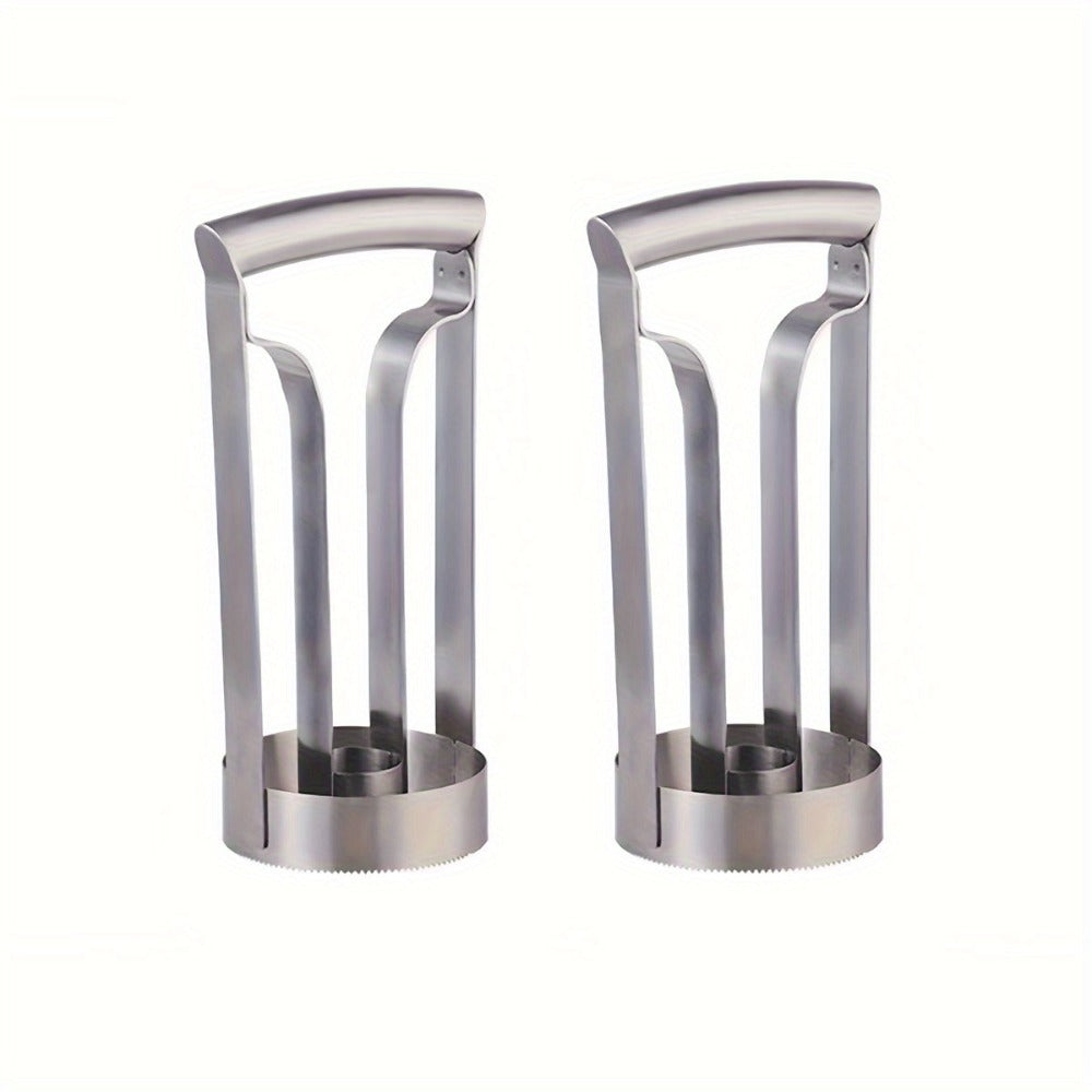 Pineapple Corer Slicer Stainless Steel – Easy One-Step Pineapple Cutter with Comfortable Grip for Home Kitchen Restaurant Use, Removes Core & Slices into Rings (1pc / 2pcs)