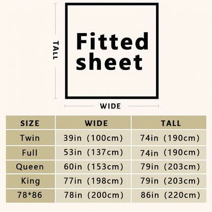 Fitted Sheet Set 3pcs with 2 Pillowcases | Soft Solid Color Bed Sheets Twin Full Queen King