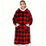 B-type extended black and red plaid