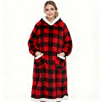 B-type extended black and red plaid