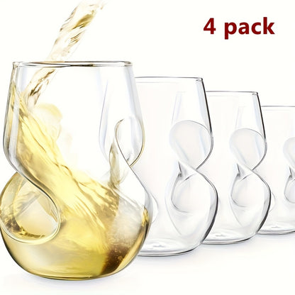 Japanese Cocktail Glasses Set Whiskey Tumbler Twist Design Beer Mug Tea Glass Water Cup Home Bar Drinkware 400ml