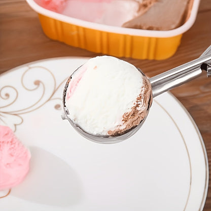 Ice Cream Scoop Set 3pcs Stainless Steel Cookie Scoop Trigger Release Fruit Scoop Watermelon Baller Dough Scoop for DIY Desserts Baking Ice Cream Shops