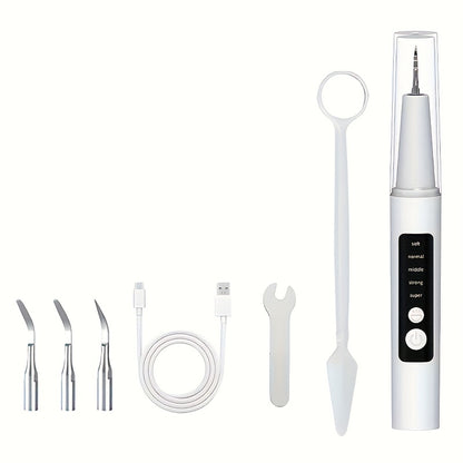 Electric Water Flosser with 5 Cleaning Modes - Portable Oral Irrigator with LED Light, 2 Replacement Heads & Travel Case - Water Pick Teeth Cleaner for Home & Travel Use