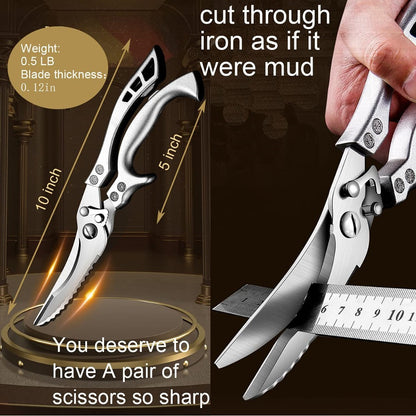 Kitchen Knife Set 3/7pc Professional Chef Knife Set with Butcher Boning Scissors | Stainless Steel Cooking Knives for Home Hotel Camping