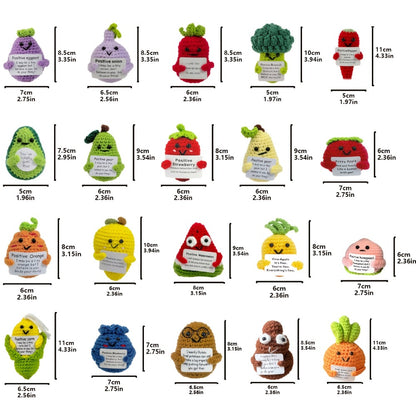 Crochet Doll Set 20pcs Handmade Emotional Support Dolls – Cute Collectible Okra Plush Figures, Birthday Gift for Women Men Mom Dad Kids Teacher Friend Coworker