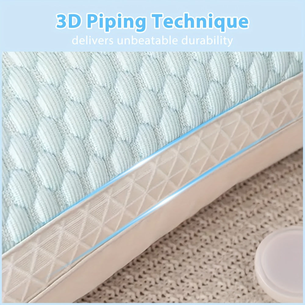 Cooling Bed Pillows 2-Pack – Neck Support for Side, Back & Stomach Sleepers | Machine Washable | Soft Polyester Fill | Perfect for Bed, Sofa & Dorm