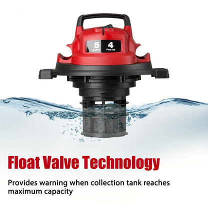 Wet Dry Vacuum Cleaner Shop Vac Stainless Steel 5 or 8 Gallon with Blower Function Powerful Suction for Garage Car Home Workshop and Pet Hair