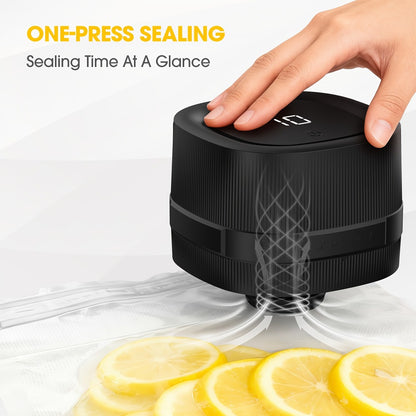 Electric Jar Vacuum Sealer 3-in-1 Food Storage Vacuum Sealer Machine with 14 Sealing Lids Wine Plug Vacuum Bag Bottle Opener – One-Button Operation Leak-Proof Seal for Regular & Wide Mouth Mason Jars