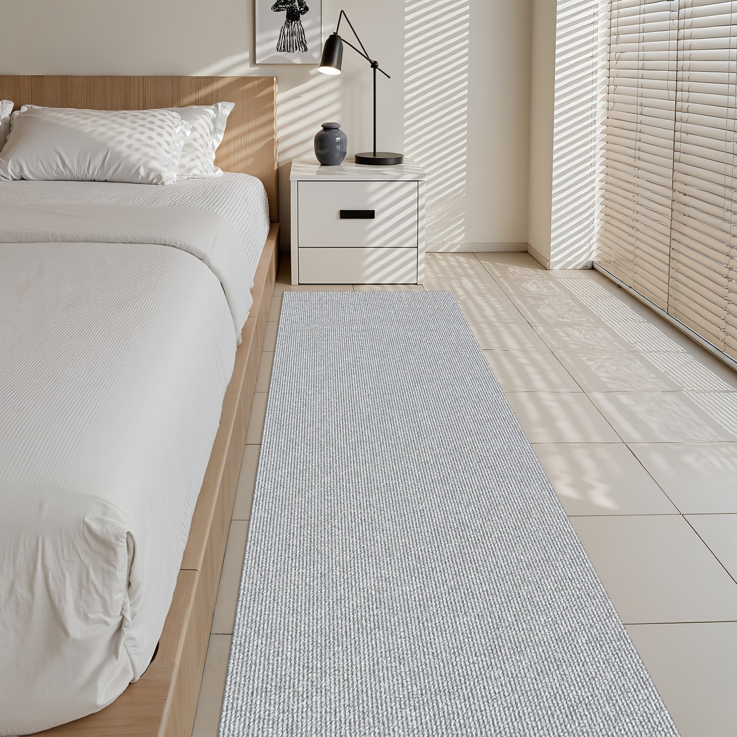 Runner Rug Non-Slip Long Hallway Kitchen Bathroom Stair Mat 23.22 Inch Wide Washable Floor Runner