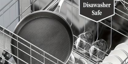 Stainless Steel Crepe Pan 11 Inch Dual Honeycomb Non-Stick PFOA-Free with Lid – Triply Steel Pancake Griddle for Tortillas | Induction Gas Electric Ceramic Compatible Home Camping BBQ Cookware