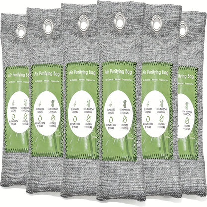 Bamboo Charcoal Air Purifying Bags Odor Absorber & Moisture Absorber Natural Activated Charcoal Odor Eliminator for Car Home Closet Shoe Refrigerator Pet Area Multi-Pack