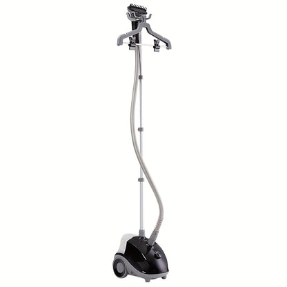 Garment Steamer Hanging Iron Machine 1500W, Vertical Steam Iron with 1.8L Large Water Tank, 60 Min Continuous Steam, 45s Fast Heat-Up, Roll Wheels, Adjustable Handheld Steamer for Clothes Home Commercial