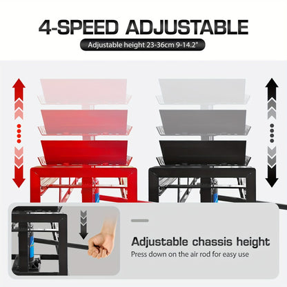 Hydraulic Car Ramps 2-Pack 5T 11050 Lbs High Lift Vehicle Wheel Ramps for Oil Change Tire Service with Supporting Crane Foot Pedal Portable DIY Auto Shop Truck SUV