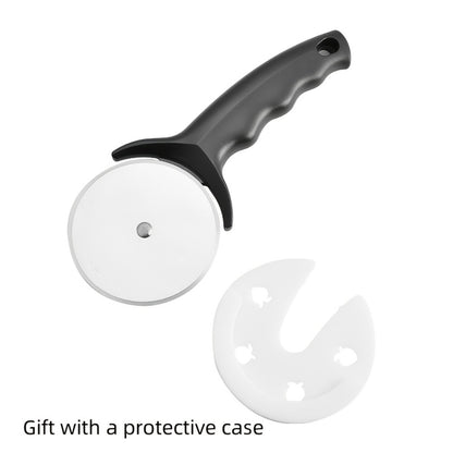 Pizza Wheel Cutter Stainless Steel with Wooden Handle Sharp Pizza Slicer Easy Grip Durable Roller for Pizza Biscuits Noodles Pastry Kitchen Gadget 1pc 2pcs