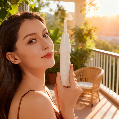 High Frequency Facial Massager 4-in-1 Professional Skincare Tool, Compact Plug-In High Frequency Wand for Face Acne Wrinkles Hair Growth, Elegant White Gift for Women Girlfriends Mothers