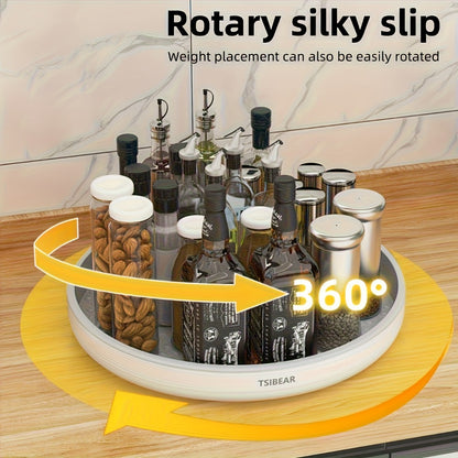360° Rotating Kitchen Organizer – Multi-Functional Countertop Spice Rack & Cabinet Storage Rack for Cooking Oils, Spice Jars & Pantry Essentials, Space-Saving Turntable Lazy Susan