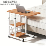 4-wheel three-tier walnut color