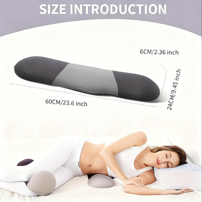 Lumbar Support Pillow Large Size Ergonomic Lower Back Cushion Cooling Breathable Pillowcase Soft Supportive Waist Pillow Bed Sofa Floor