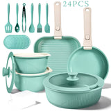 24-Piece Green Detachable Set