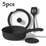 5-Piece Set, Black, Detachable