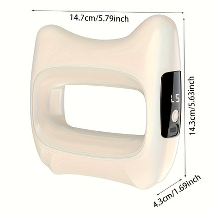 Dual Motor Electric Fascia Ring with Massage Belt – 8 High-Frequency Vibration Modes, Type-C Rechargeable Large Battery, Ergonomic Grip, Upgraded Vibration Massager for Full Body Muscle Relief