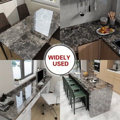 Marble Peel and Stick Wallpaper Roll - Waterproof Oil-Proof Self-Adhesive Wall Contact Paper for Kitchen Backsplash Bathroom Countertop