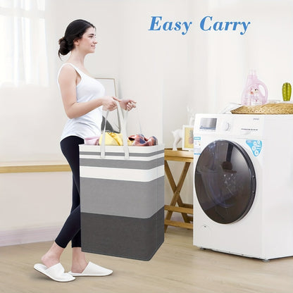 Collapsible Laundry Basket 3 Pack 75L – Freestanding Tall Clothes Hamper with Easy-Carry Handles for Bedroom, Bathroom, Family & Dorm – Large Capacity Folding Laundry Bin Set