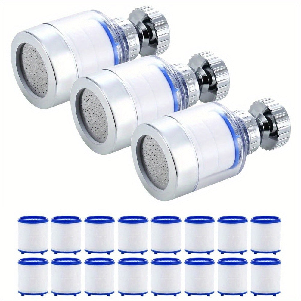 Faucet Aerator 360° Rotating Sink Filter – Universal Pressurized Spray Head for Kitchen & Bathroom, Adjustable Water Flow, Easy Install, Transparent Filter, Multi-Pack Options