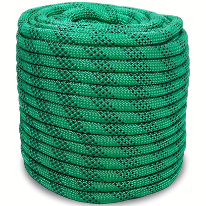 Double Braided Nylon Rope 1/2 Inch Heavy Duty Polyester – 100ft 150ft 200ft Multi-Color for Anchoring Towing Cargo Sailing Dock Lines & Outdoor Use