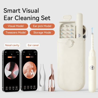 Ear Wax Removal Kit with Camera - 12-in-1 Ear Cleaning Tool Set, Rechargeable Ear Scope with LED Light, Ear Pick Cleaner, Nose Picker, Storage Box Included, Great Gift Idea