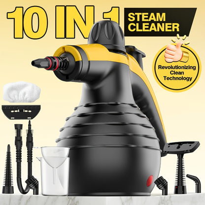 Steam Cleaner with 11 Accessories Multi-Surface Portable Home Steam Cleaning Machine for Floor Tile Grout Kitchen Bathroom Sofa