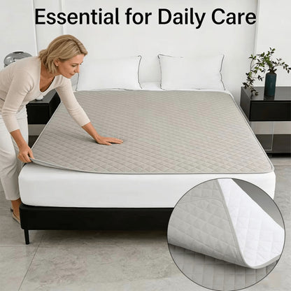 Washable Leak-Proof Mattress Protector for Seniors - Breathable Mesh Polyester, Urinary Incontinence & Bedwetting Pad | Twin, Full, Queen, King