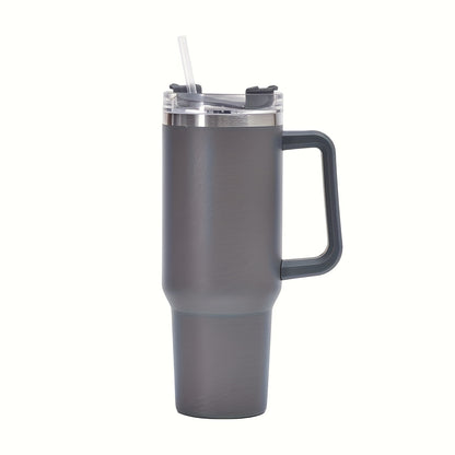 Water Bottle 40oz Stainless Steel with Lid and Straw - Leak Proof Insulated Cold Water Cup for Outdoor Sports Gym Hiking and Travel, Large Capacity Reusable Drink Bottle for Men and Women, Available in 6 Colors