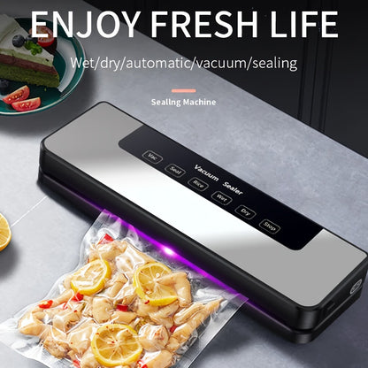 Vacuum Sealer Machine 65KPA – 6-in-1 Automatic Food Sealer with 50 Bags, Dry Moist Modes, Sous Vide Compatible, Food Preservation System for Home Kitchen, Easy Clean