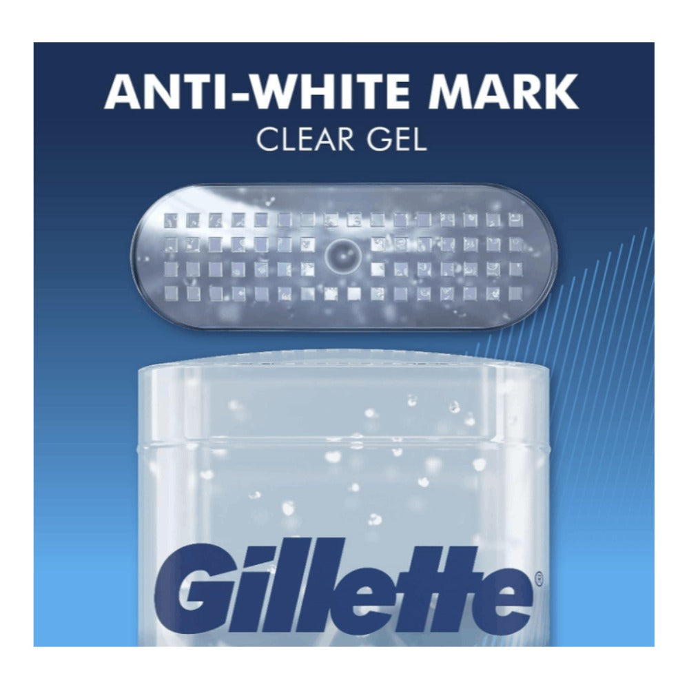 Antiperspirant Deodorant for Men Gillette Clinical 72-Hour Protection – Clear Gel Cool Wave Scent, 3.8 oz, Pack of 4, Anti-White Mark, Prescription Strength Sweat Defense