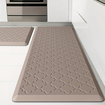 Anti Fatigue Kitchen Mat Set 2 Piece Cushioned Non-Slip Standing Mat for Kitchen Sink Office Laundry Floor Comfort