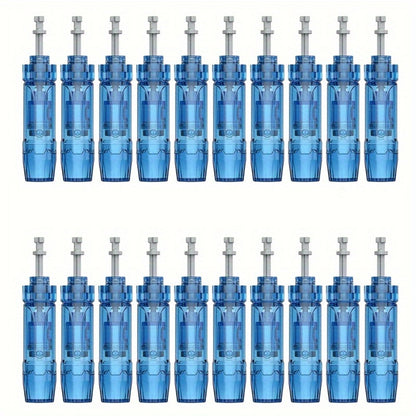 Microneedling Cartridges 20 Pack Compatible with Dr.Pen A9 A11 A8S M8S Bio Pen Q2 Ultima M8S 18-Pin 36-Pin Round Nano 0.25mm Replacement Needle Tips Derma Pen Accessories