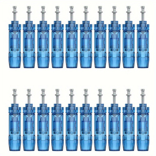Microneedling Cartridges 20 Pack Compatible with Dr.Pen A9 A11 A8S M8S Bio Pen Q2 Ultima M8S 18-Pin 36-Pin Round Nano 0.25mm Replacement Needle Tips Derma Pen Accessories