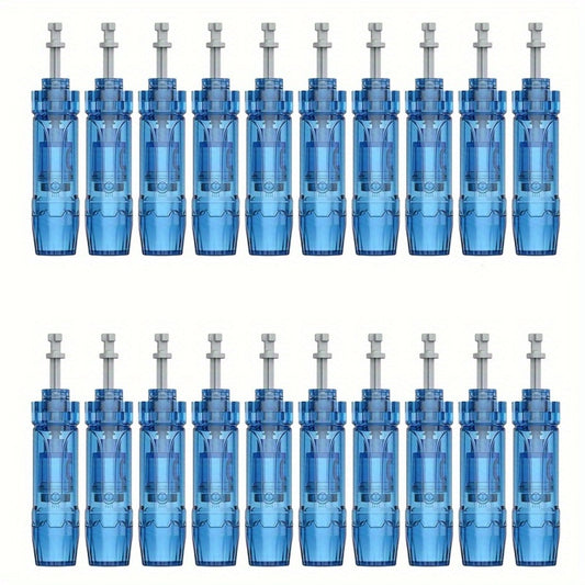 Microneedling Cartridges 20 Pack Compatible with Dr.Pen A9 A11 A8S M8S Bio Pen Q2 Ultima M8S 18-Pin 36-Pin Round Nano 0.25mm Replacement Needle Tips Derma Pen Accessories