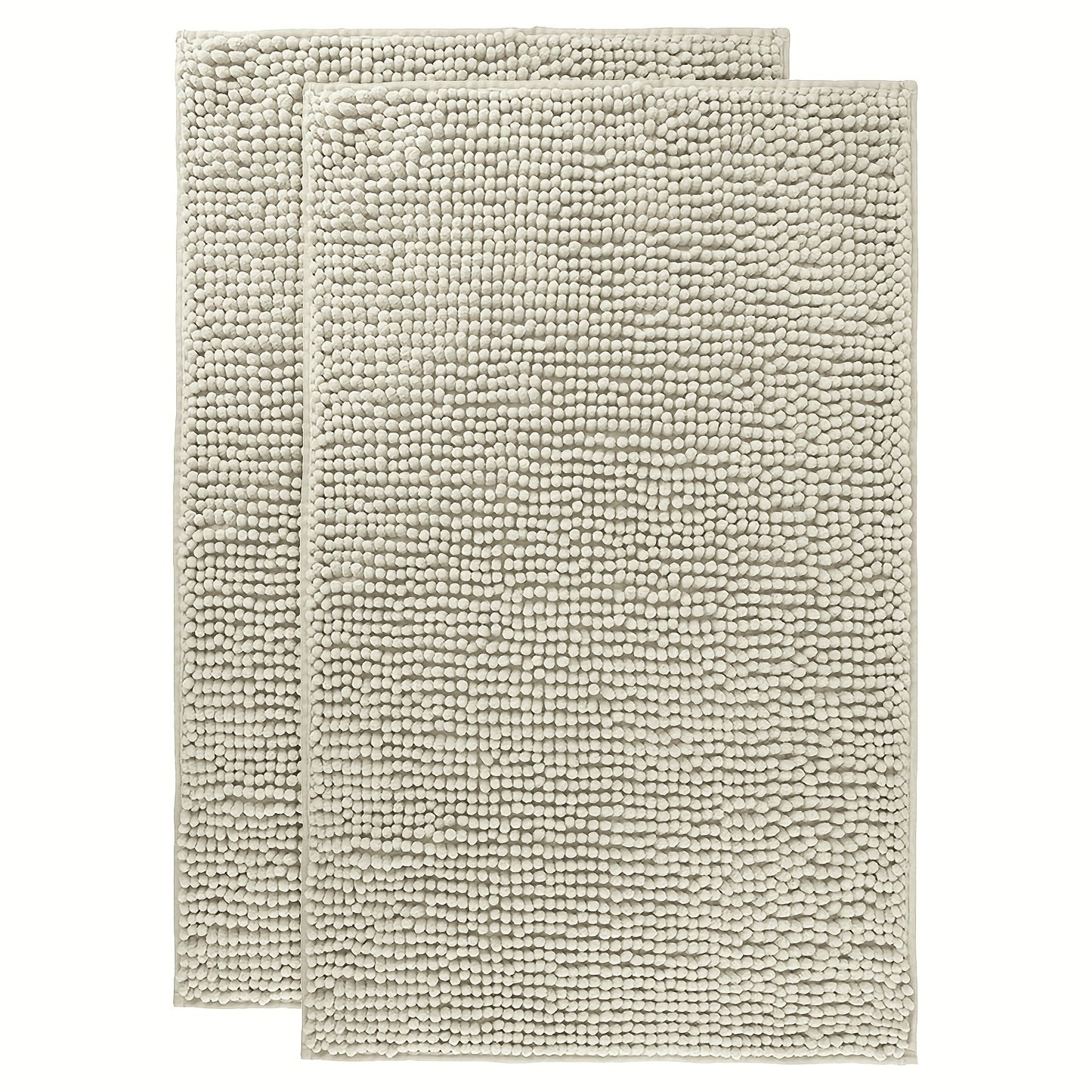 Chenille Bath Rug Extra Thick Soft Absorbent Non-Slip Bathroom Mat Machine Washable, Multiple Sizes & Colors