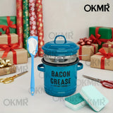 Blue With Leakage Mesh Scraper Spatula Cleaning Sponge Set